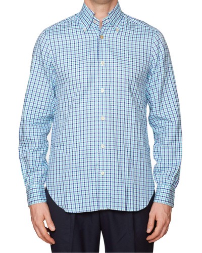 Kiton napoli handmade gingham - handmade,
